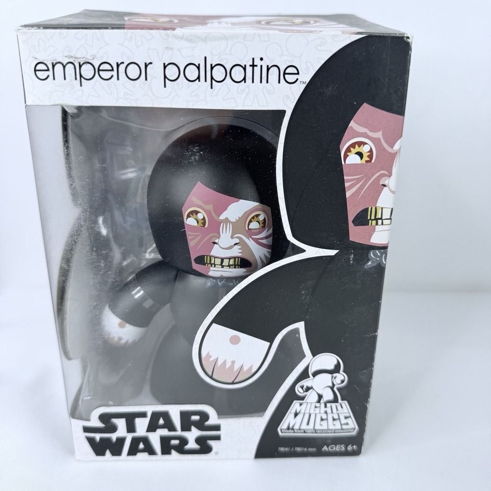 Star‎ Wars Emperor Palpatine Mighty Muggs Action Figure Vinyl Toy Hasbro 2008